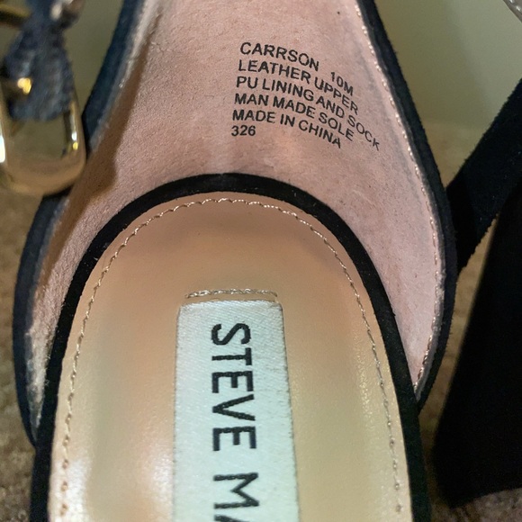 Steve Madden Carson Black Suede Heels - Picture 6 of 6